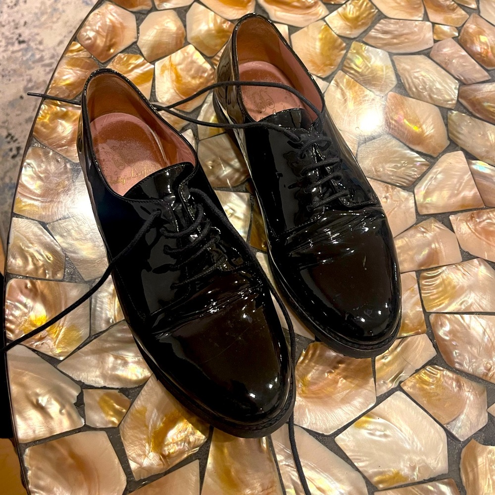 Black loafers
